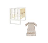ITALBABY - Lettino Infinito e Corredo Tessile - Naturale Con Tess Star Tortora