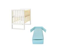 ITALBABY - Lettino Infinito e Corredo Tessile - Naturale Con Tessile Aqua