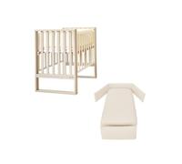 ITALBABY - Lettino Infinito e Corredo Tessile - Tortora Con Tessile Burro