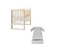 ITALBABY - Lettino Infinito e Corredo Tessile - Tortora Con Tessile Star Grey