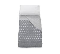 Italbaby set 3 pezzi lenzuola in contone per carrozzina starlette grey