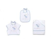 ITALBABY - Kit 3 pezzi spugna - Bear Azzurro