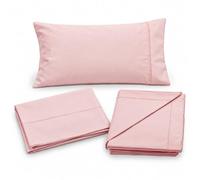Italbaby Set Lenzuola Carrozzina 3 Pezzi 100% Cotone, Rosa, Made in Italy | Set 3 pezzi in 100% puro cotone con lenzuolo sotto elasticizzato e federa