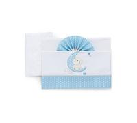 Italbaby Set lenzuola lettino completo 3 pz MOON Azzurro 15 2010 402
