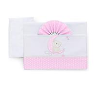 Italbaby Set lenzuola lettino completo 3 pz MOON Rosa 15 2010 401