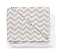 Italbaby Set lenzuola lettino completo 3 pz ZIG ZAG Tortora 020 1006 004