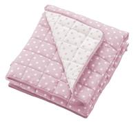 ITALBABY Trapunta Copriletto per bambini, misura cm 110x150, in cotone Pois Rosa. Made in Italy