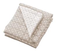 ITALBABY Trapunta Copriletto per bambini, misura cm 110x150, in cotone Pois Tortora. Made in Italy