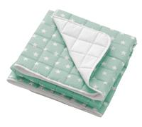 ITALBABY Trapunta Copriletto per bambini, misura cm 110x150, in cotone Starlette Menta. Made in Italy