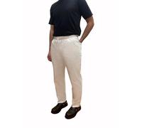 Italbangla Textile Chef Trousers for Regular Comfortable Use, Baker Trousers Work Trousers (IT, Testo, 3XL, Regular, Regular, White)