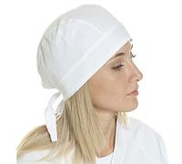 Italbangla Textile Unisex Fashionable Bandana cap for Kitchen Hotel Chef Waiter Professional Catering Hat Usable for Cooking, Kitchen, Bar, Restaurant, Butcher's And Catering (White)