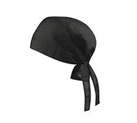Italbangla Textile Unisex Fashionable Bandana cap for Kitchen Hotel Chef Waiter Professional Catering Hat Usable for Cooking, Kitchen, Bar, Restaurant, Butcher's And Catering (Black)
