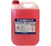 Italchimici alcool etilico denaturato 99,9° certificato 5 l solvente gomma lacca