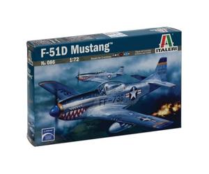 Italeri 0086 P - 51D Mustang, scala 1:72, Plastic Model Kit/Modello in plastica da montare
