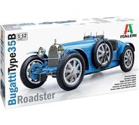 MODELLINO AUTO EPOCA STATICO ITALERI BUGATTI TYPE 35B ROADSTER 1927 SCALA 1/12