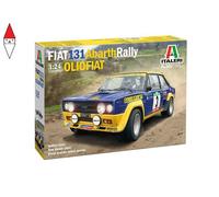 MODELLINO AUTO STATICO ITALERI FIAT 131 ABARTH RALLY #3 1976 ALEN KIVIMAKI 1/24