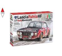 Italeri 3670 Lancia Fulvia HF Rally Monte Carlo 1972, scala 1:24, Plastic Model Kit/Modello in plastica da montare