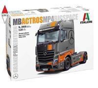 1:24 ITALERI Mercedes-Benz Actros Mp4 Big Space Grand Prix Edition Kit IT3968
