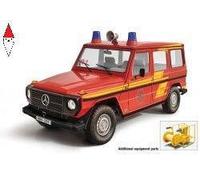 MODELLINO AUTO STATICO ITALERI MERCEDES G-CLASS G230 FEUERWEHR SCALA 1/24