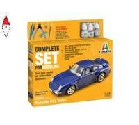 Italeri 72013 Porsche 911 Turbo Modello Set Plastica Kit Di Montaggio 1:24 NUOVO