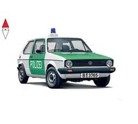 Italeri- Polizia 3666 VW Golf Polizei Scala 1:24, Model Kit, Modello in Plastica da Montare, Modellismo, Colore Modellato, IT3666