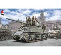 ITALERI 1/35 M4A1 SHERMAN WITH U.S. INFANTRY