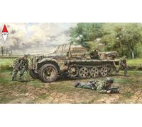 1:35 Italeri Sd.Kfz. 10 Demag D7 With German Paratroopers KIT IT6561 Modellino