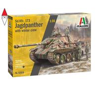 Sd. Kfz.173 Jagdpanther With Winter Crew 1:35 Plastic Model Kit ITALERI