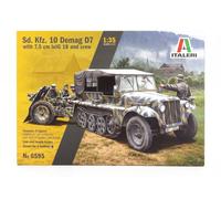 ITALERI 1/35 TANK 10 DEMAG D7 CAMION CINGOLATO MILITARE 1945 KIT MODELLINO