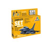 ITALERI 1/72 KIT AEREO F 16 C/D NIGHT FALCON SET COMPLETO MODELLINO STATICO
