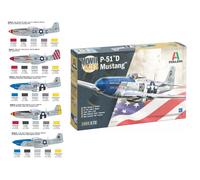 ITALERI 1/72 KIT AEREO P 51D MUSTANG ACES MODELLISMO MODELLINO STATICO