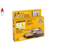 Italeri 72004 1:72 - Set completo M-1 Abrams, modellismo, kit da costruzione, modellismo a pavimento, fai da te, hobby, incollaggio, kit in plastica, accessori inclusi
