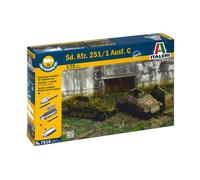 Italeri Kit di montaggio Sd.Kfz.251/1 Ausf. D - Scala 1:72 - Assemblaggio rapido (2 pezzi)