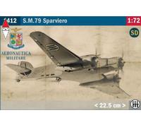 MODELLINO STATICO ITALERI SAVOIA MARCHETTI S79 SPARVIERO AEREO MILITARE 1/72