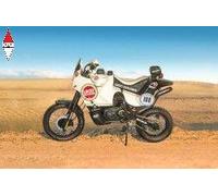 Italeri 4643Cagiva Elephant 850 Paris-Dakar 1987, scala 1:9, plastic model kit, modello in plastica da montare, modellismo, multicolore