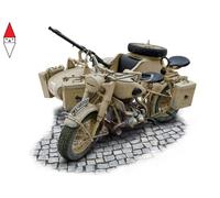 German Military Motorcycle with side car 1:9 ITA7403 - italeri modellismo