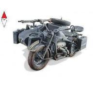 1:9 Italeri Zundapp Ks 750With Sidecar Kit IT7406 Modellino