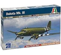 Dakota Mk.III Aircraft Plastic Kit 1:72 Model 1338 ITALERI
