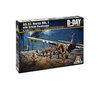 1:72 Italeri As 51 Horsa Mk.I W/Britisk Paratroopers Kit IT1356 Modellino