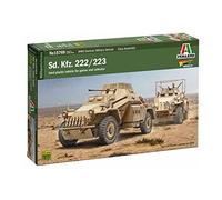 MODELLINO STATICO ITALERI CARRO ARMATO SD KFZ 222/223 GERMAN MILITARY 1945 1/56