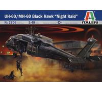 Italeri 2706 - Uh-60/Mh-60 Black Hawk "Night Raid" Model Kit Scala 1:48
