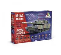 Italeri Kit modello plastico M1A1 Abrams scala 1:35 Edizione War Thunder, da montare