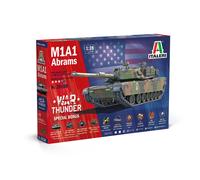 Italeri Kit modello plastico M1A1 Abrams scala 1:35 Edizione War Thunder, da montare