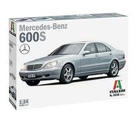 Italeri 3638 Mercedes Benz 600 S, scala 1/24, plastic model kit, modello in plastica da montare, modellismo, automobili, Multicolore