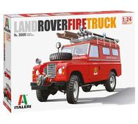 Italeri 3660S Land Rover 3660S-1:24 Fire Truck, Building, Stand Model Making, Cr