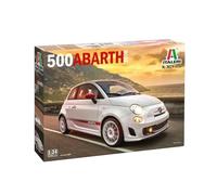 Italeri 3674 500 Abarth (2008), scala 1:24, Plastic Model Kit/Modello in plastica da montare