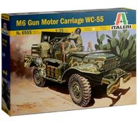 Italeri 37 Mm Gun Motor Carriage M6 Kit '1:35 IT6555 Modellino
