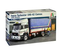 Italeri 3939 Modello in Plastica da Assemblare, Camion, Iveco Turbostar 190-42 Canvas With Elevator, Model Kit, Scala 1:24