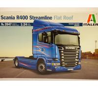 Italeri 3947S 3947-1:24 Scania R400 Streamline (Flat Roof), Building, Standing M