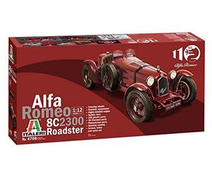 Italeri 4708 Alfa Romeo 8C/2300 (1931-1933), Scala 1:12, Plastic Model Kit, Modello in plastica da Montare, modellismo, Automobili